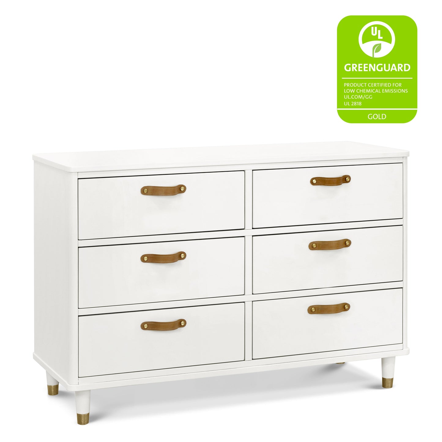 B14316RW,Tanner 6-Drawer Dresser in Warm White