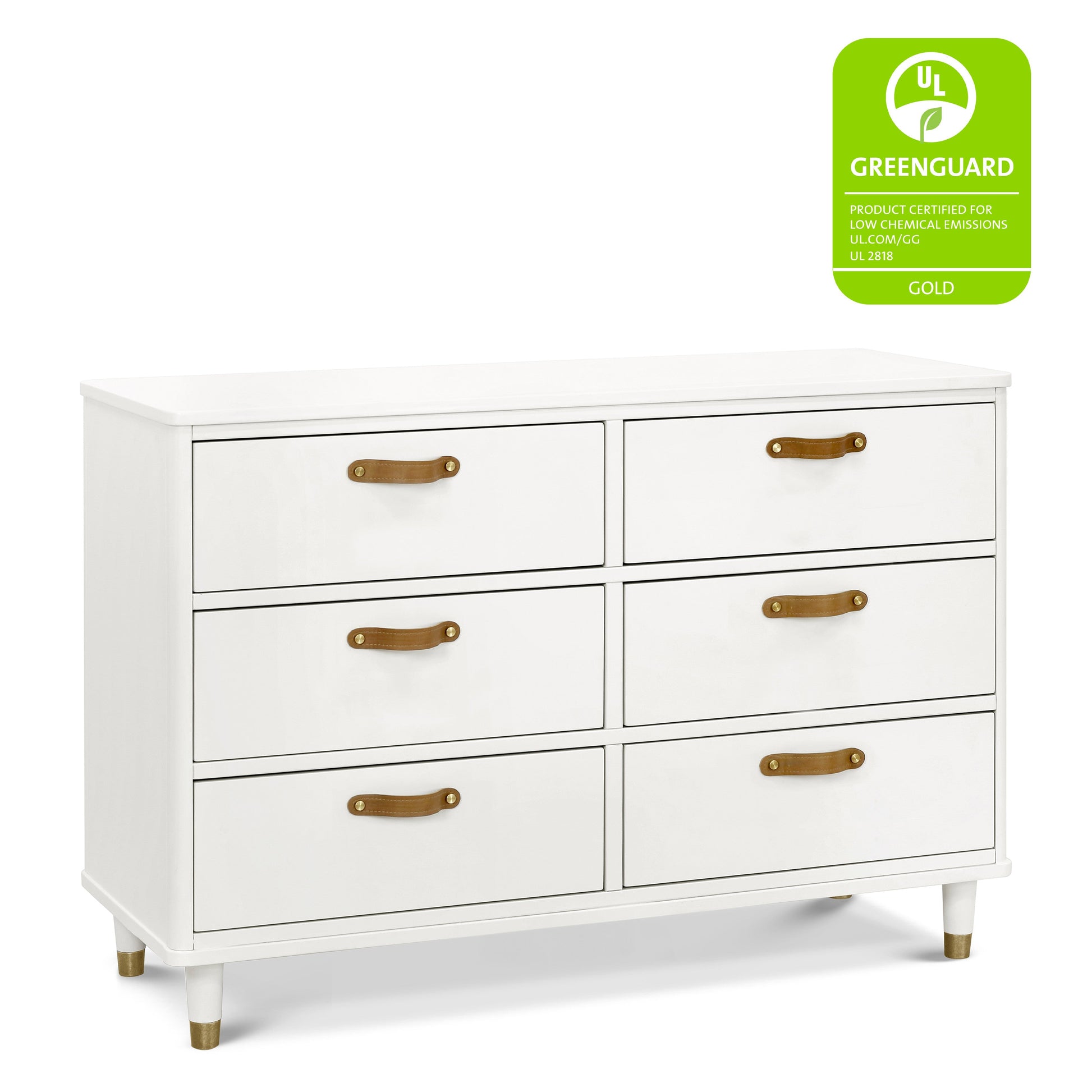 B14316RW,Tanner 6-Drawer Dresser in Warm White