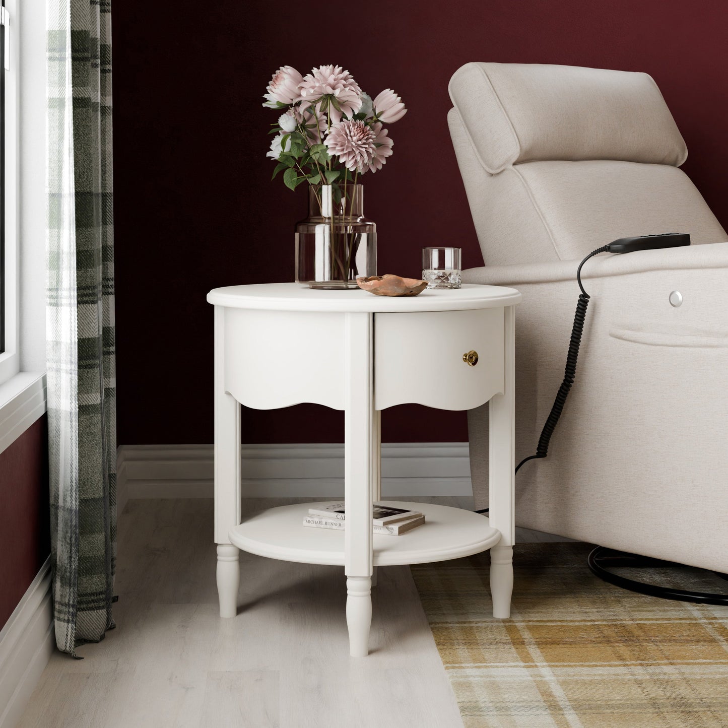 M7160RW,Liberty Assembled Nightstand in Warm White