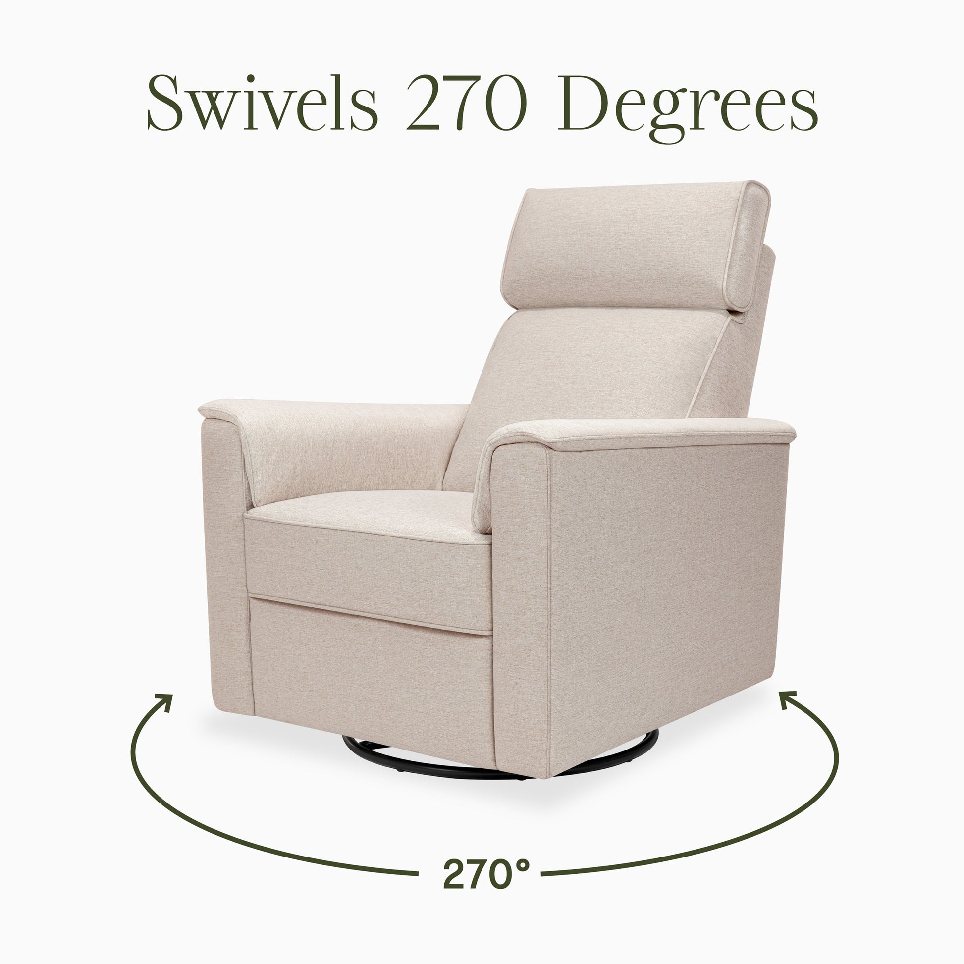 M17182PBEW,Willa Pro Power Glider Recliner w/ Power Lumbar in Performance Beach Eco-Weave