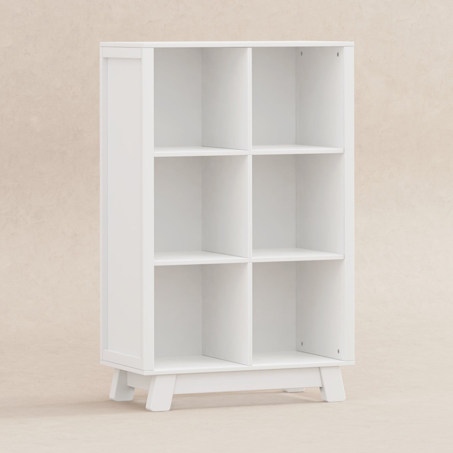 M4211W,Hudson Cubby Bookcase in White