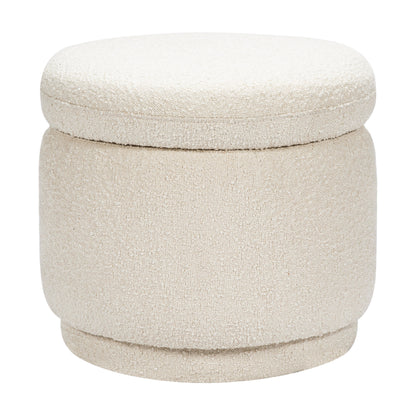 M22985WB,Enoki Storage Ottoman in Ivory Boucle