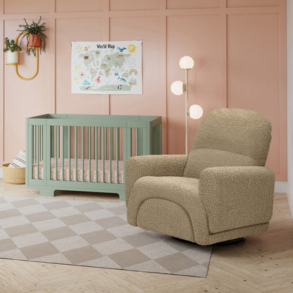 M30087LT,Rainbow Recliner and Swivel Glider in Latte Teddy Loop