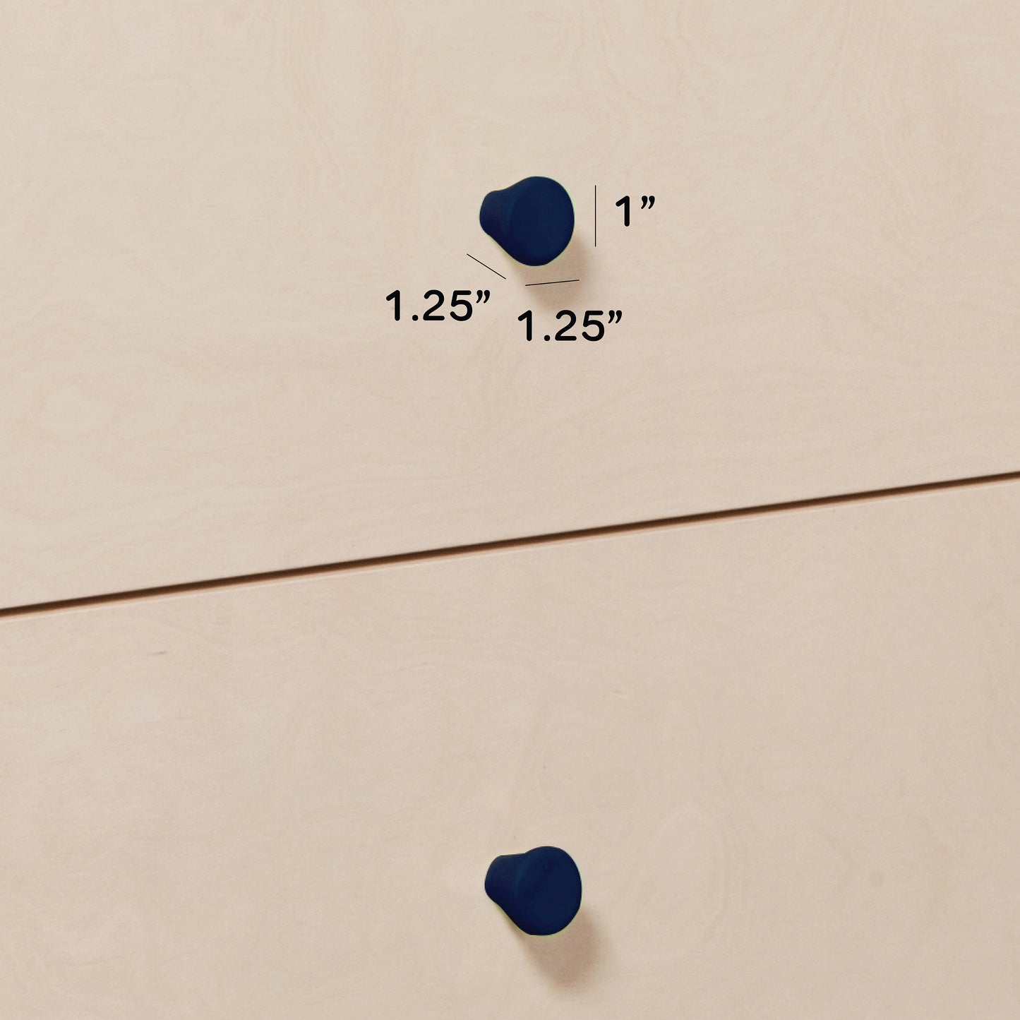 M12971V,Gelato Knob Set in Navy Blue