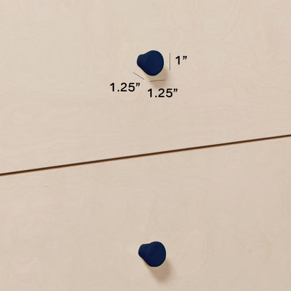M12971V,Gelato Knob Set in Navy Blue