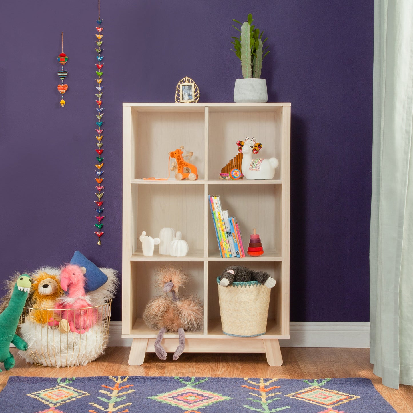 M4211NX,Hudson Cubby Bookcase in Washed Natural