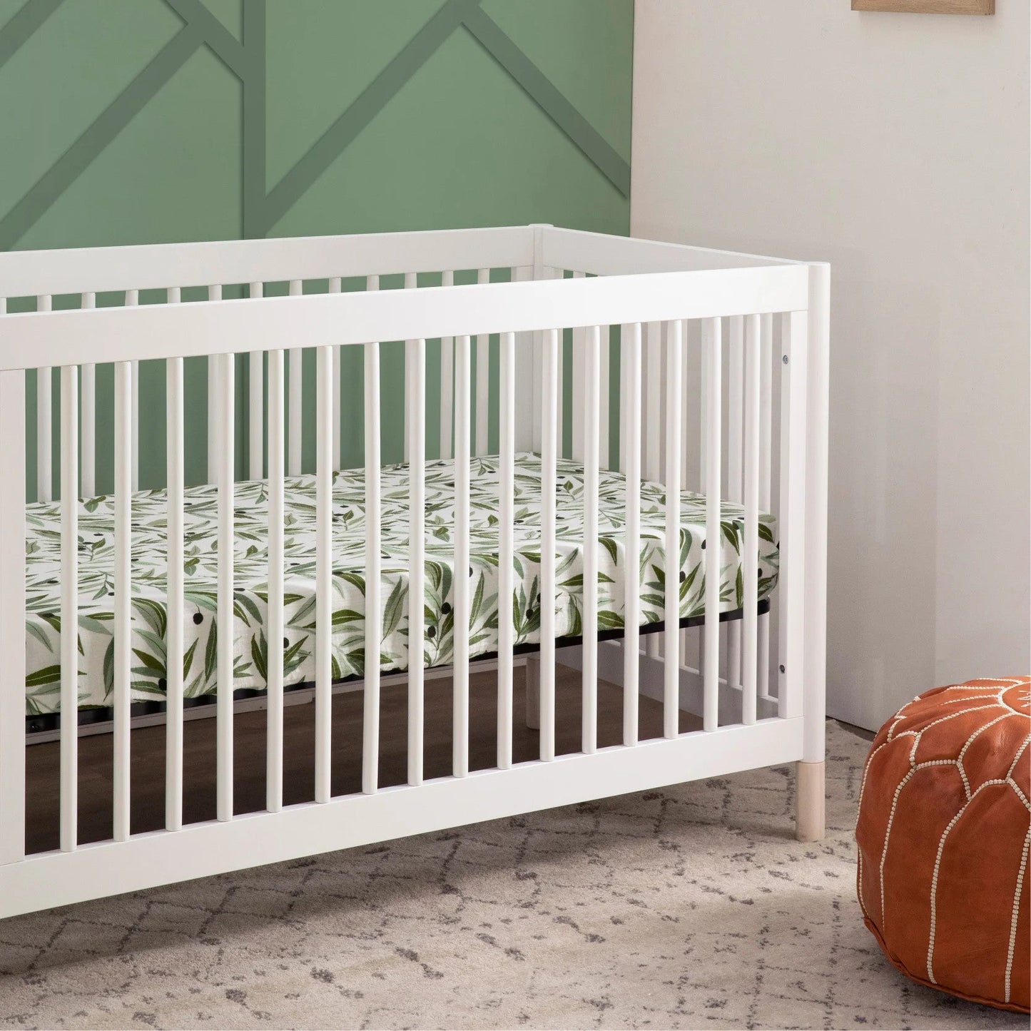 M12901WNX,Gelato 4-in-1 Convertible Crib w/Toddler Conversion Kit in White  NX Feet