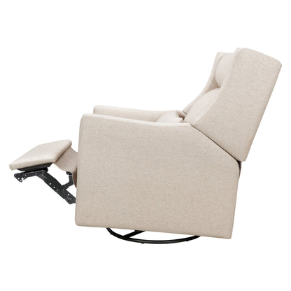 M11286PBEW,Kiwi Plus Power Glider Recliner w/ Power Headrest in Performance Beach Eco-Weave