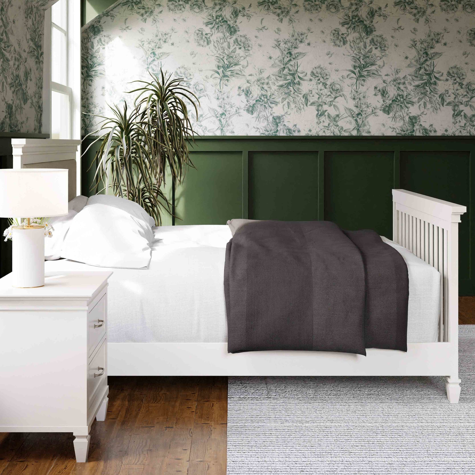 M15801RW,Darlington 4-in-1 Convertible Crib in Warm White