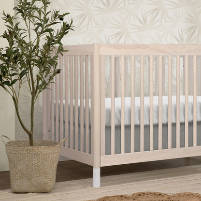 M12901NXW,Gelato 4-in-1 Convertible Crib w/Toddler Conversion Kit in Washed Natural  W Feet