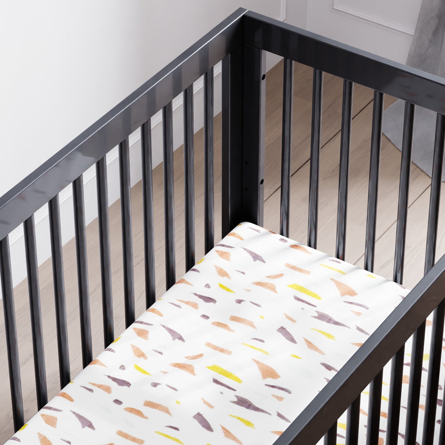 M4201B,Hudson 3-in-1 Convertible Crib w/Toddler Bed Conversion Kit in Black
