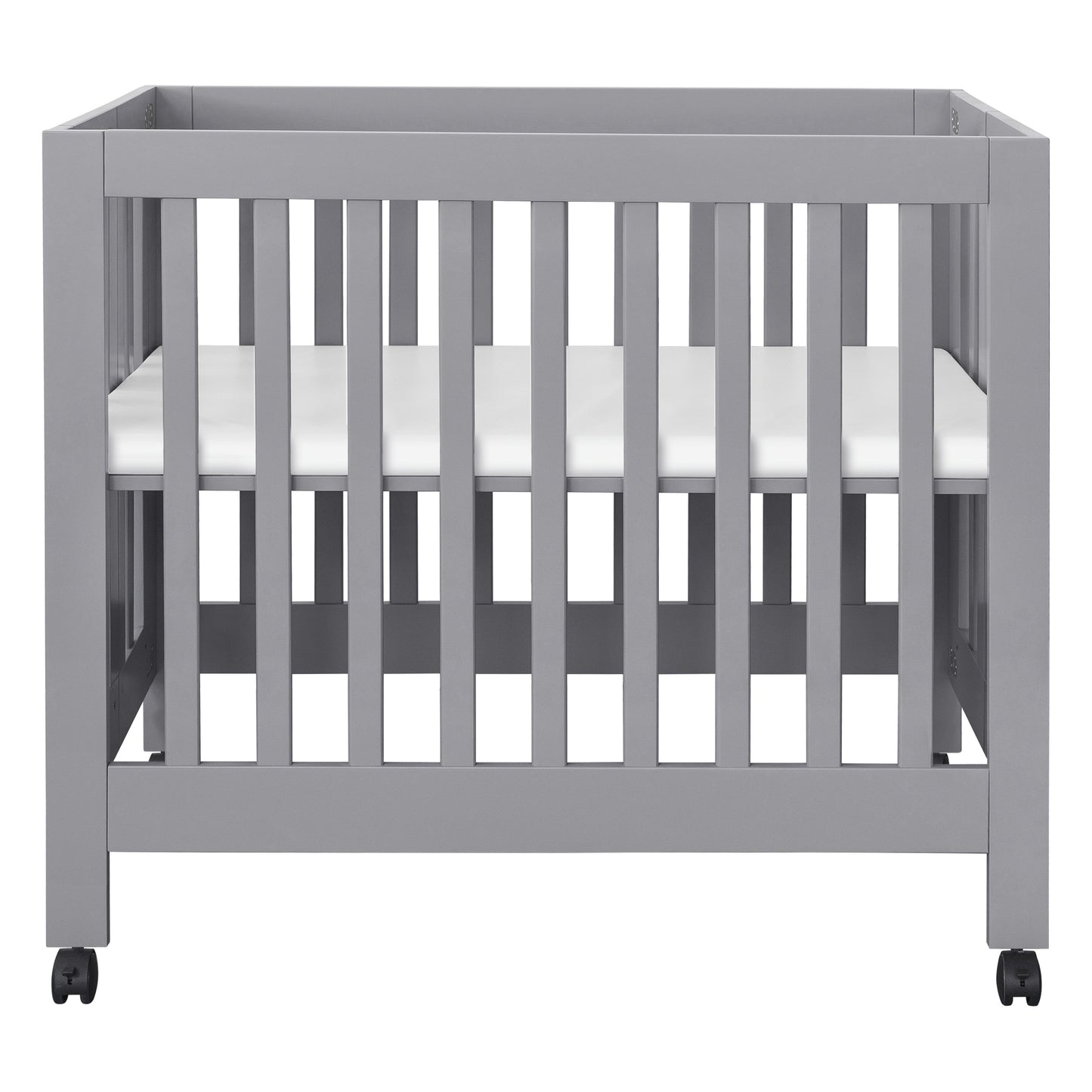 M6698G,Origami Mini Crib in Grey Finish
