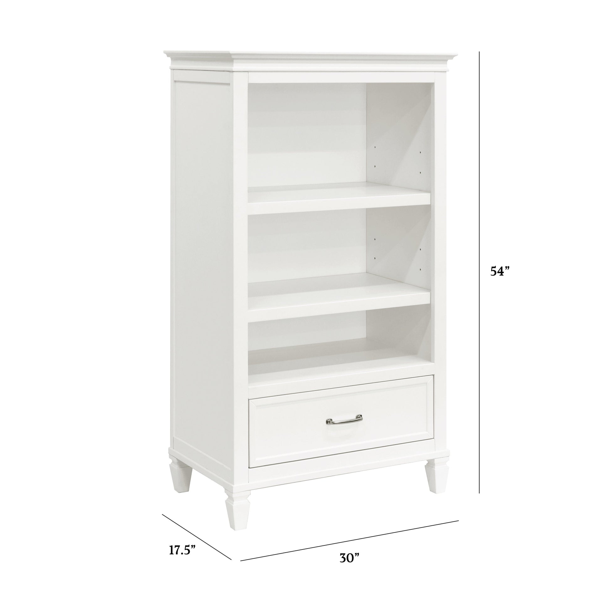 M15814RW,Darlington Bookcase in Warm White