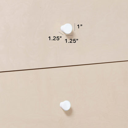 M12971W,Gelato Knob Set in White Finish