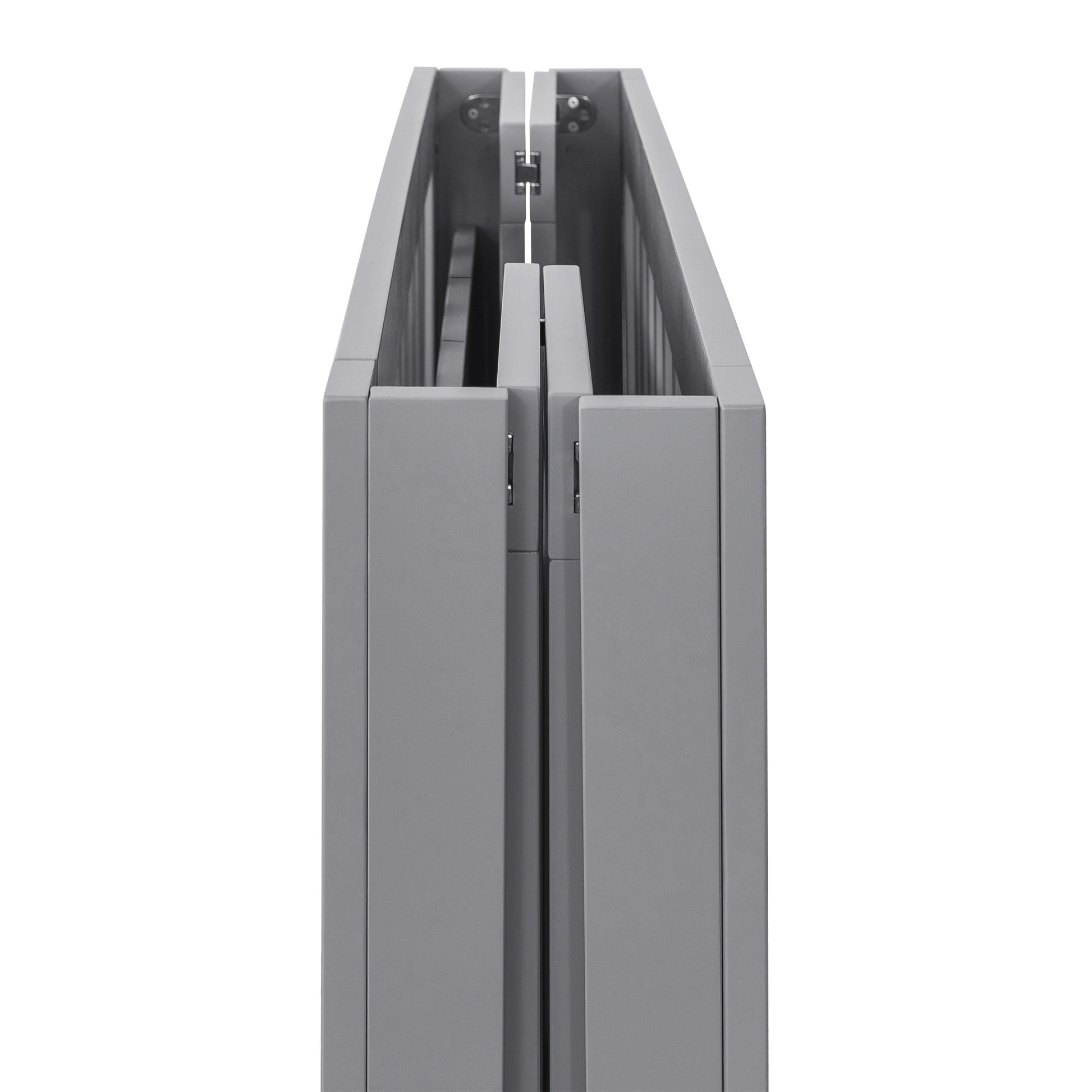 M6698G,Origami Mini Crib in Grey Finish